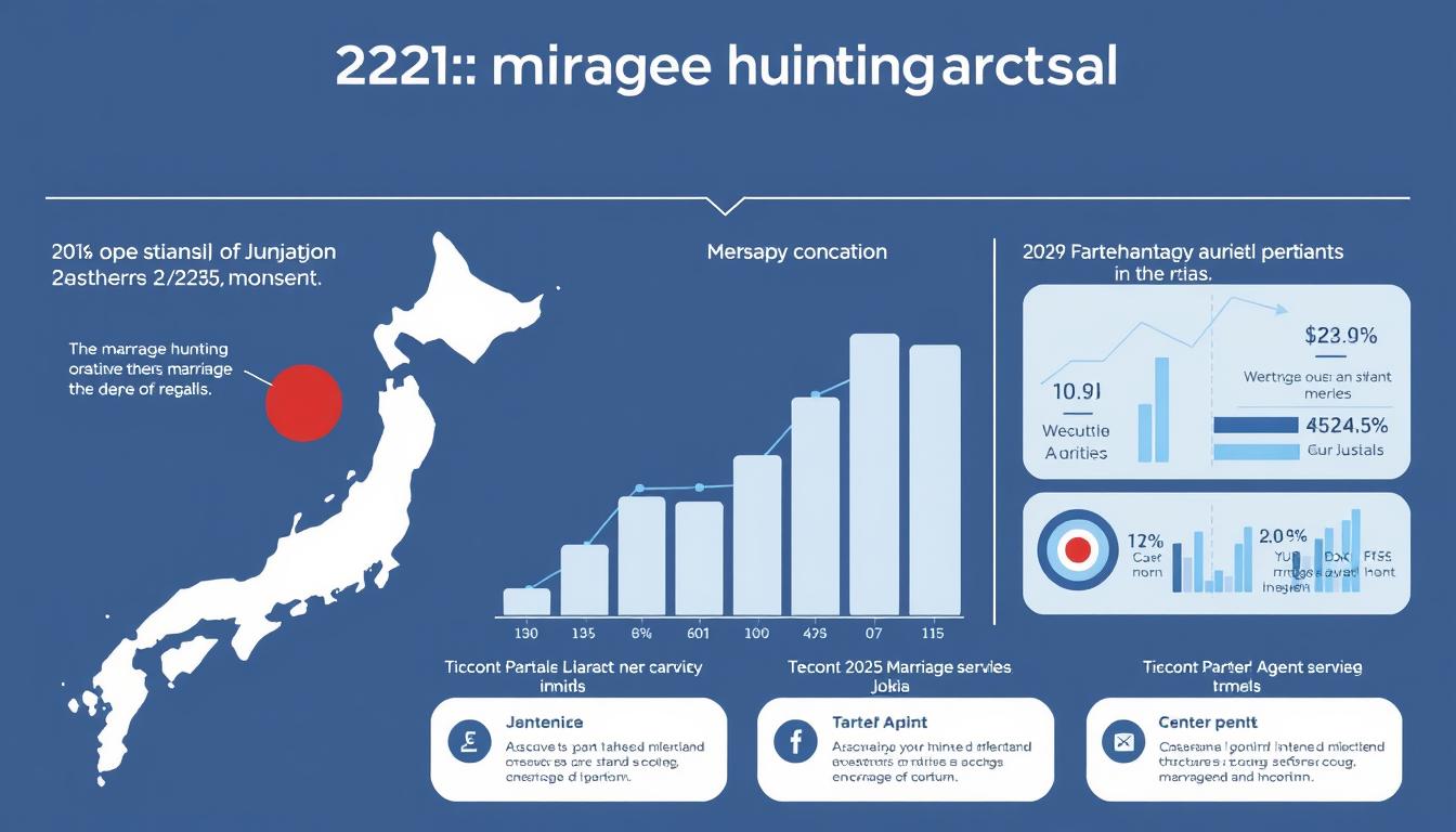 2025年の婚活市場トレンドグラフとパートナーエージェントのロゴ