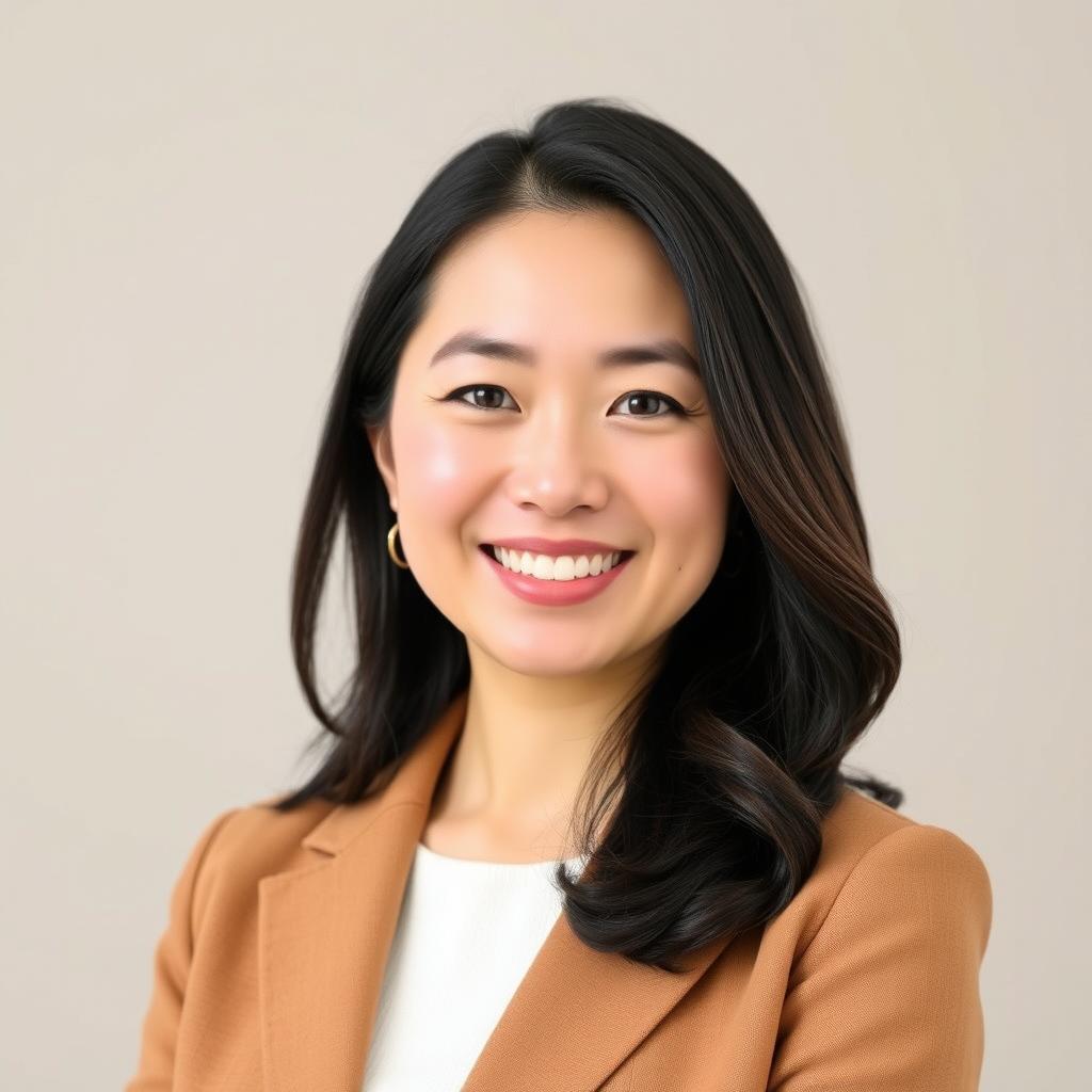 30代女性のユーザーの笑顔の写真 30代女性のユーザーの笑顔の写真