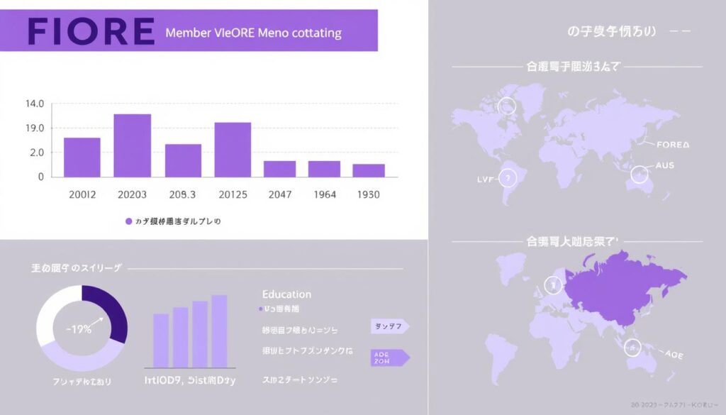 FIORE(フィオーレ)の会員層グラフ