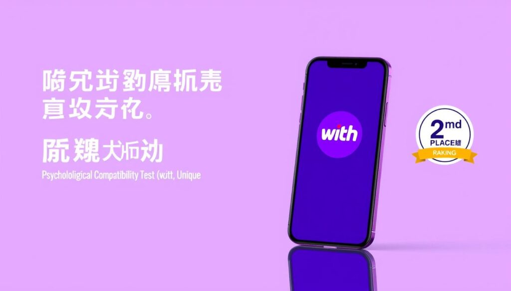 with（ウィズ）のアプリ画面と相性診断機能、マッチングサイトランキング2位の表示