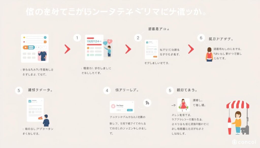 コンコイ（concoi）(旧:コンパde恋ぷらん)の街コン・婚活パーティー参加の流れ画像