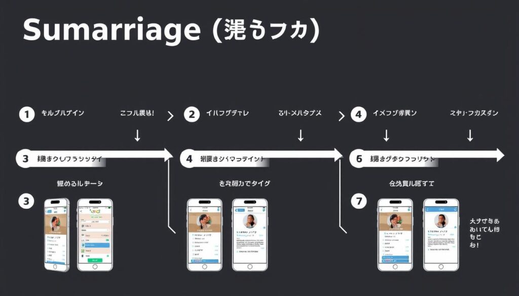 スマリッジの登録フロー図解