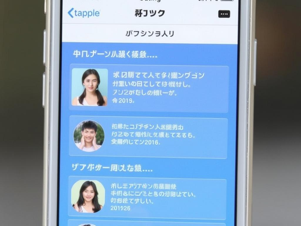 タップルのおでかけ機能の画面