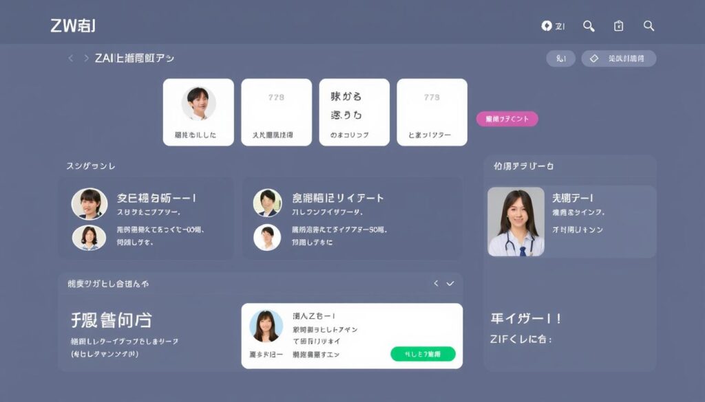 ツヴァイのAIマッチングシステムの画面イメージ