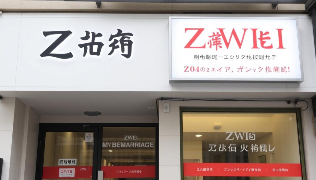 ツヴァイ（ZWEI）のロゴと店舗イメージ