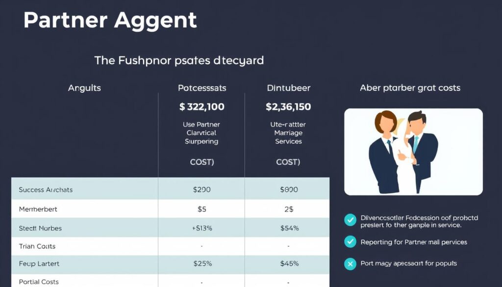 パートナーエージェントと他社サービスの比較グラフ パートナーエージェントと他社サービスの比較グラフ