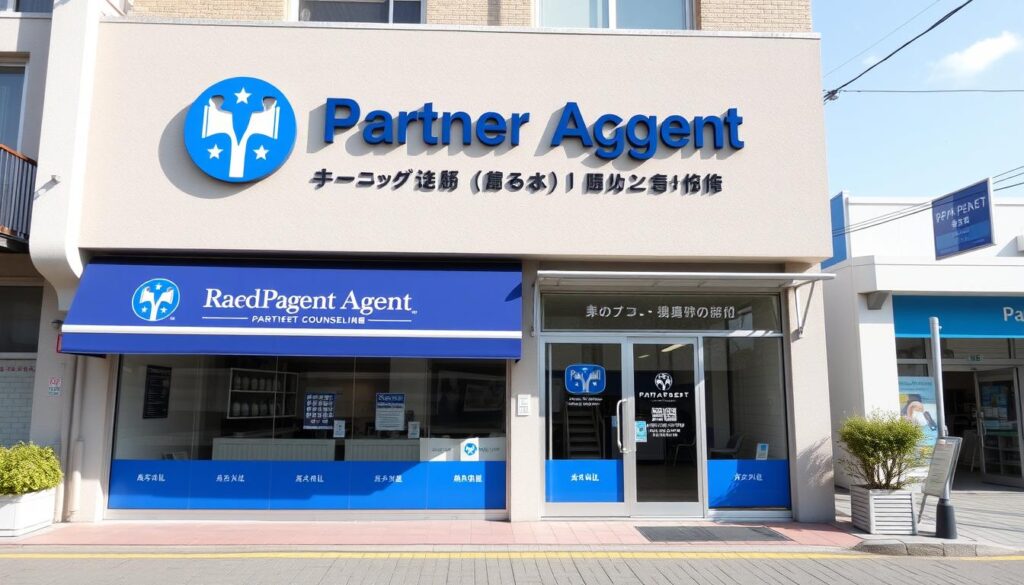 パートナーエージェントのロゴと店舗イメージ
