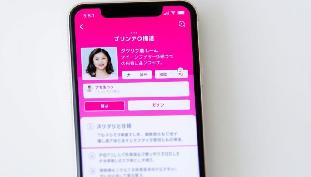 マッチングアプリのプロフィール作成のコツを示す画像