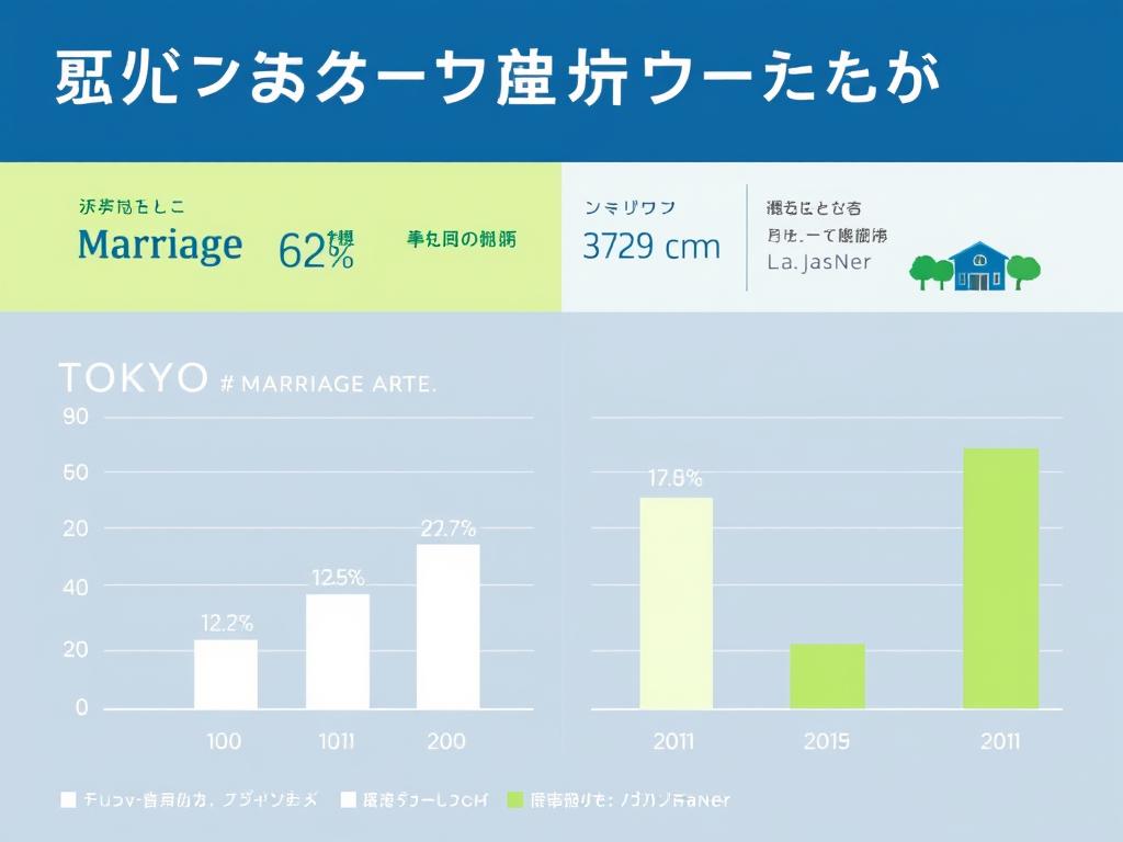 東京と地方の婚活事情を比較したグラフ 東京と地方の婚活事情を比較したグラフ