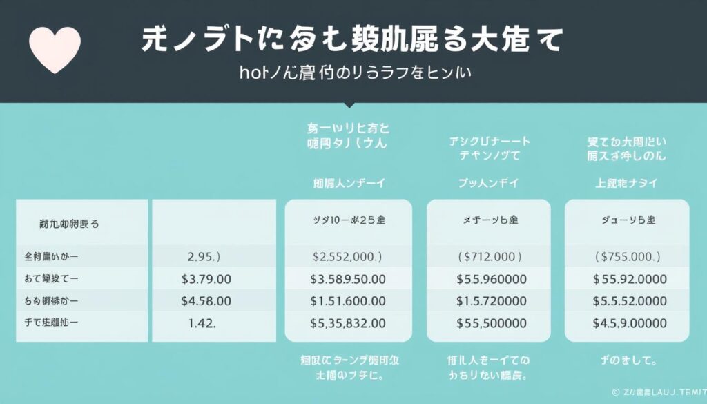 結婚相談所の料金内訳を説明する図