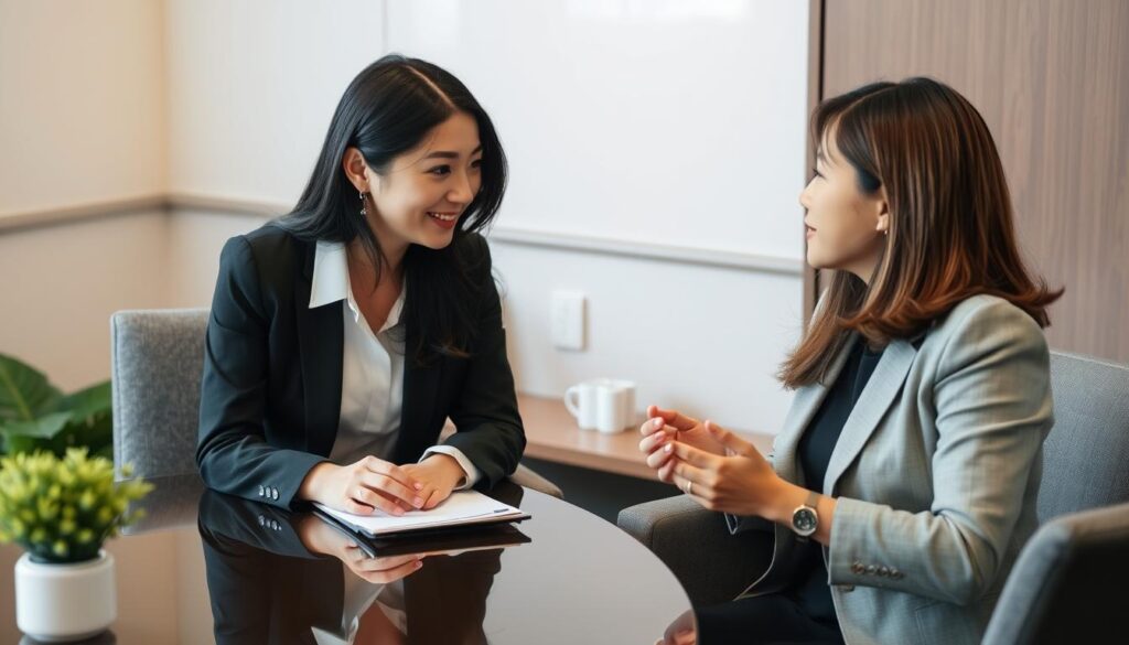 高収入女性向け結婚相談所のカウンセリング風景