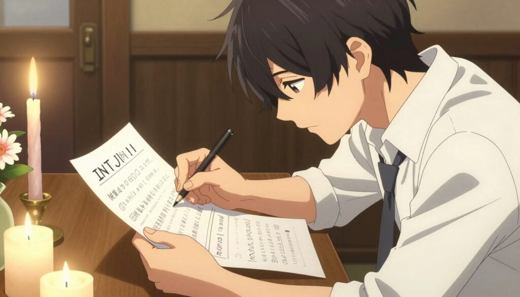 INTJタイプの恋愛傾向を示すイメージ