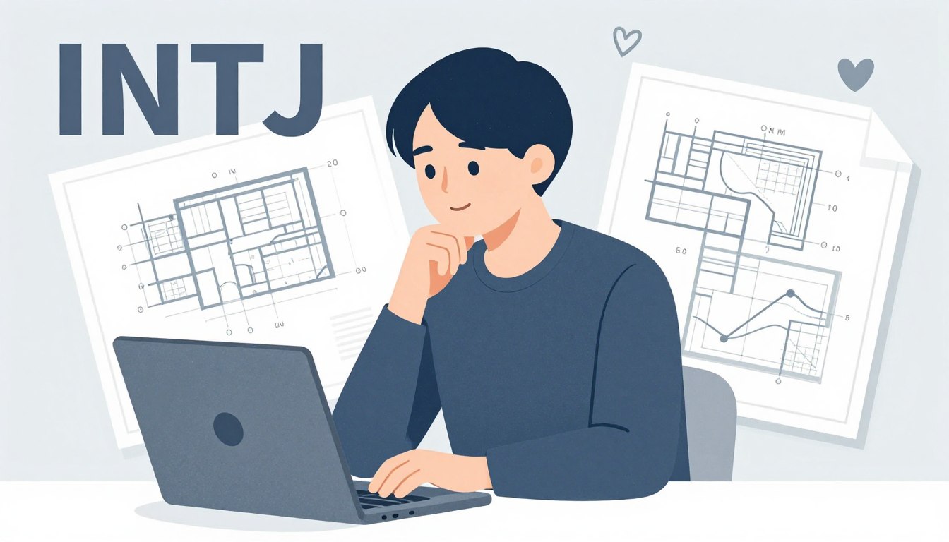 INTJ好きな人への態度を示す建築家タイプのイメージ