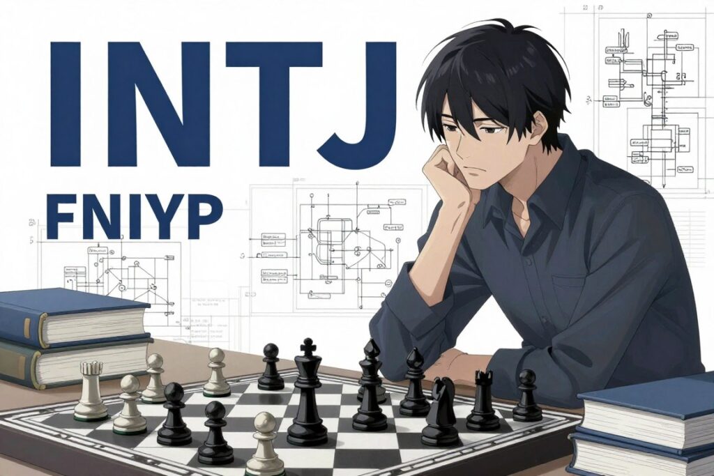 INTJ建築家タイプの性格特徴を表すイメージ