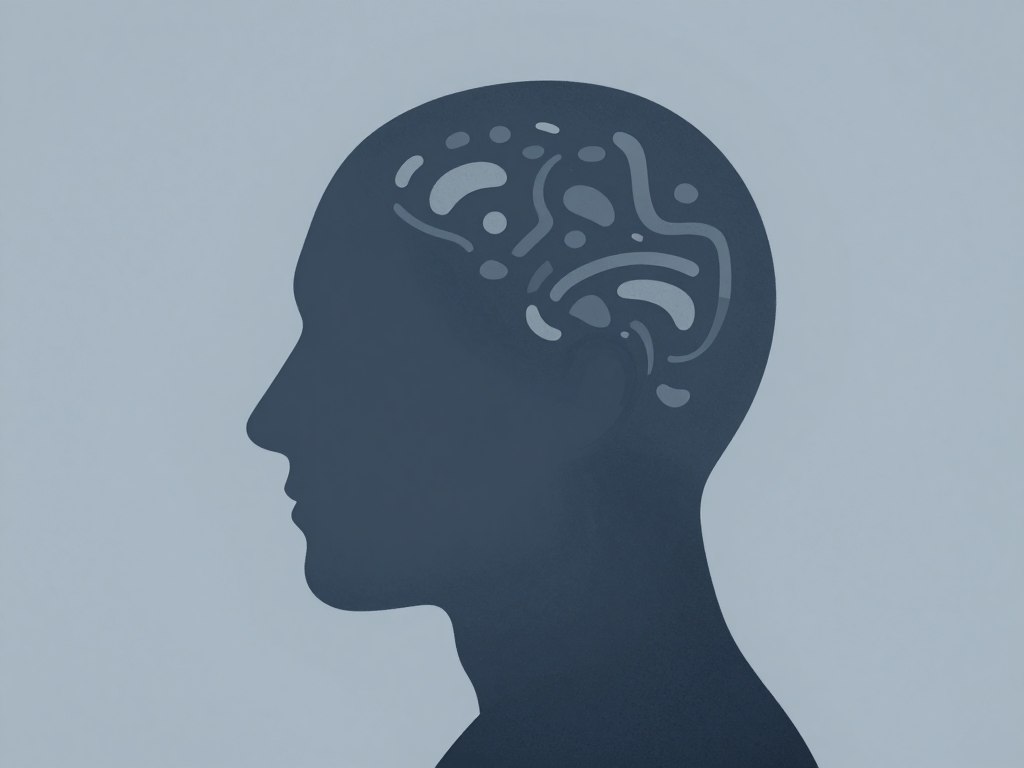 INTJ男性の内面的な感情処理を表すイメージ INTJ男性の内面的な感情処理を表すイメージ