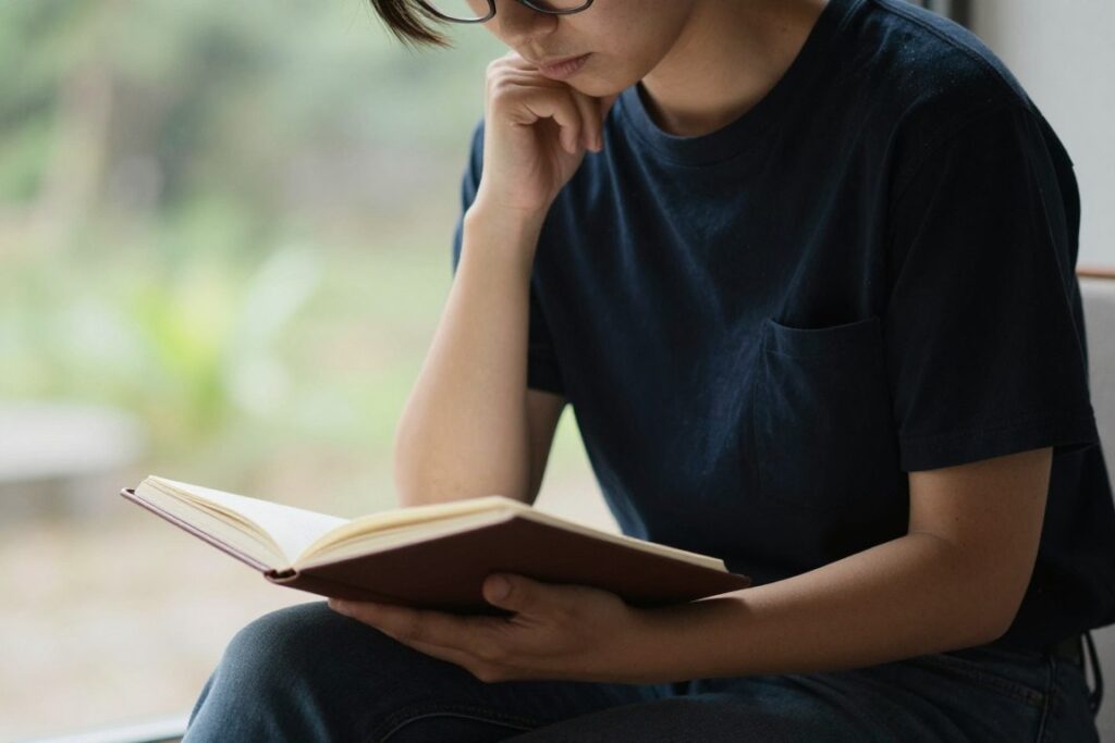 ISTPが自己反省している様子