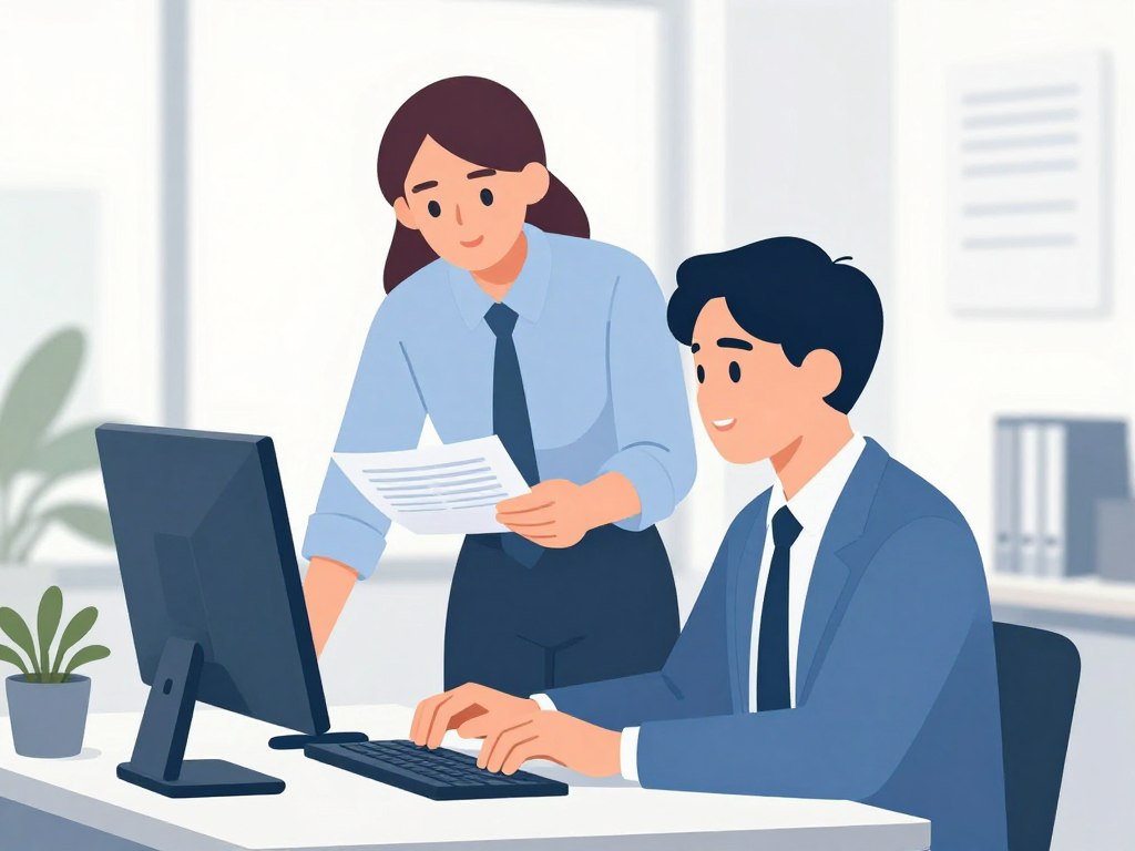 intj isfjが職場で協力している様子