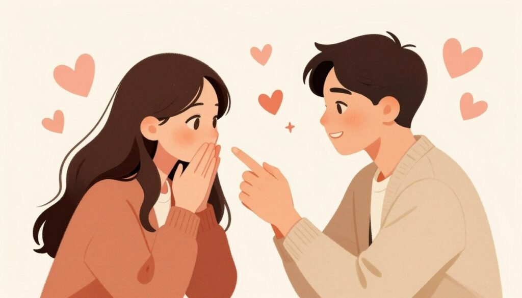 intj isfjカップルがそれぞれの方法で愛情を表現している様子