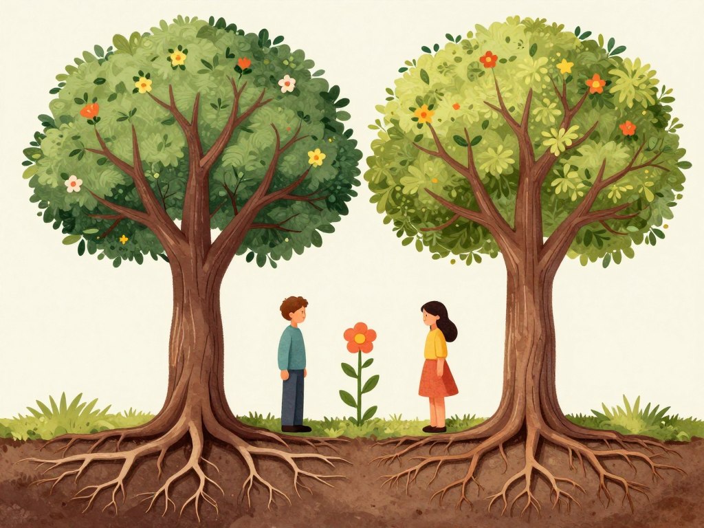 intj isfjカップルが一緒に成長している様子