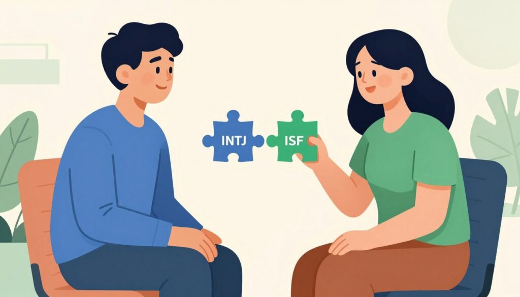 intj isfjカップルが互いの違いを理解し合っている様子