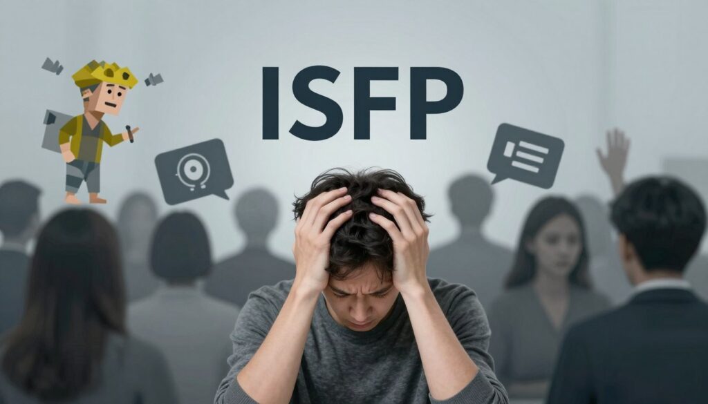 ストレスを感じるISFPのイメージ