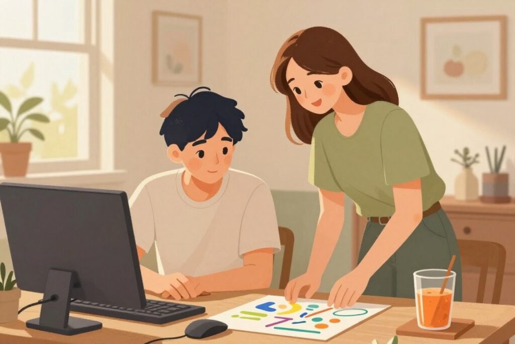 INTJとESFPが協力している様子 INTJとESFPが協力している様子