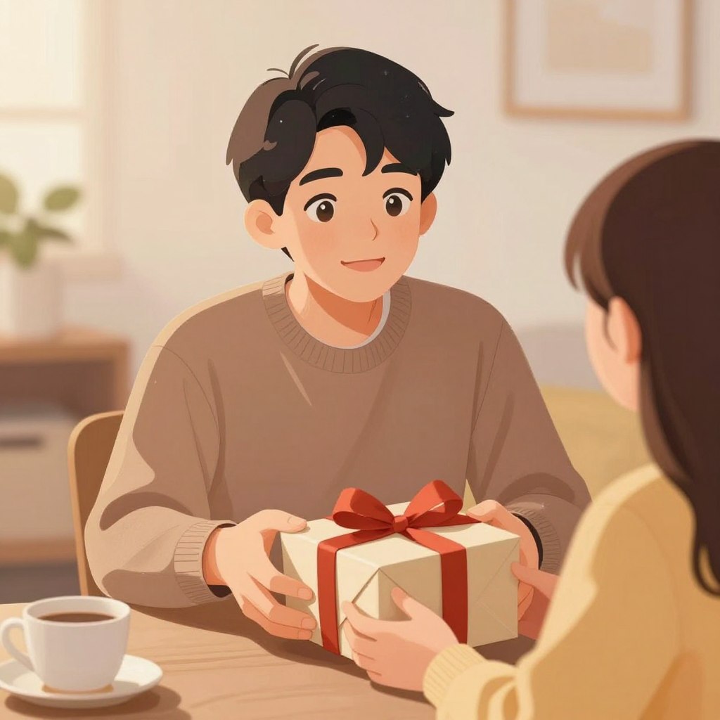 ISFJタイプの特徴を表す温かく献身的な雰囲気の人物イラスト