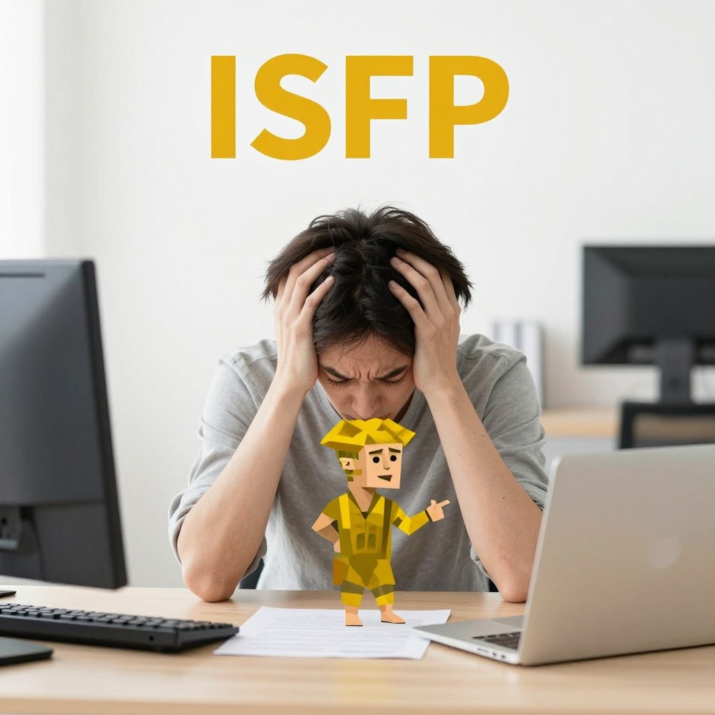 ISFPが職場で直面する課題のイメージ