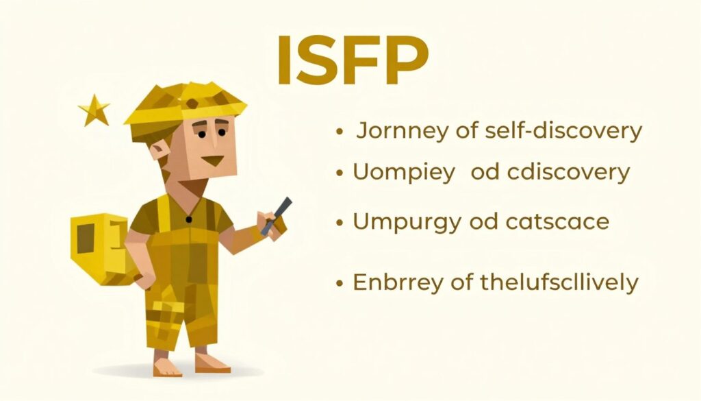 ISFPの成長と自己実現を表すイメージ