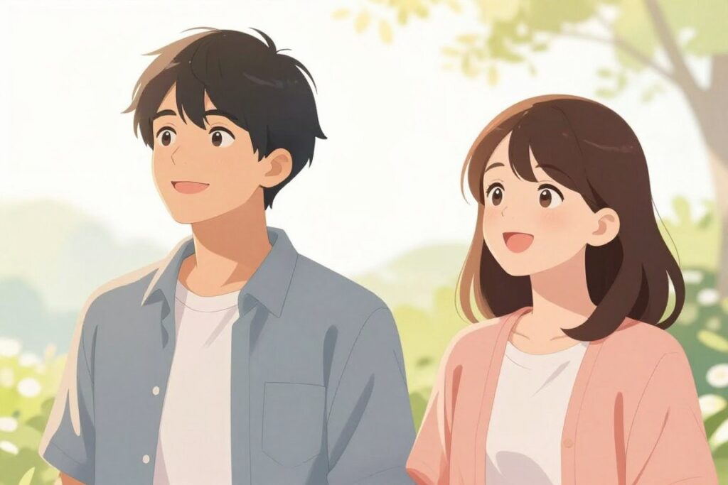 復縁後の幸せなカップルのイメージ