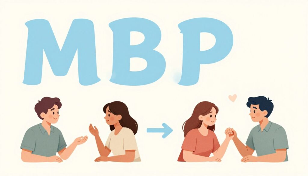 水色タイプとの距離を縮める様子を表現した徐々に親密になっていくカップルのイラスト